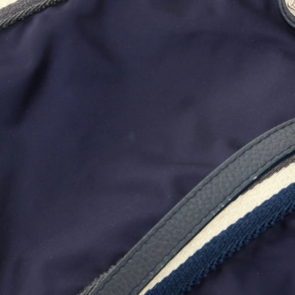 【中古】オロビアンコ Orobianco ナイロン90％　アクリル10％　レザー トートバッグ ネイビー【 状態ランクC 】【 メンズ 】