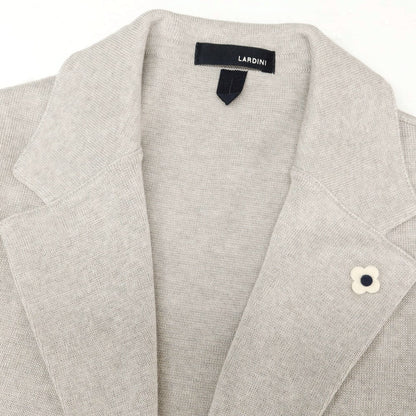 【中古】ラルディーニ LARDINI ハイゲージコットン ニットジャケット グレージュ【 M 】【 状態ランクA 】【 メンズ 】