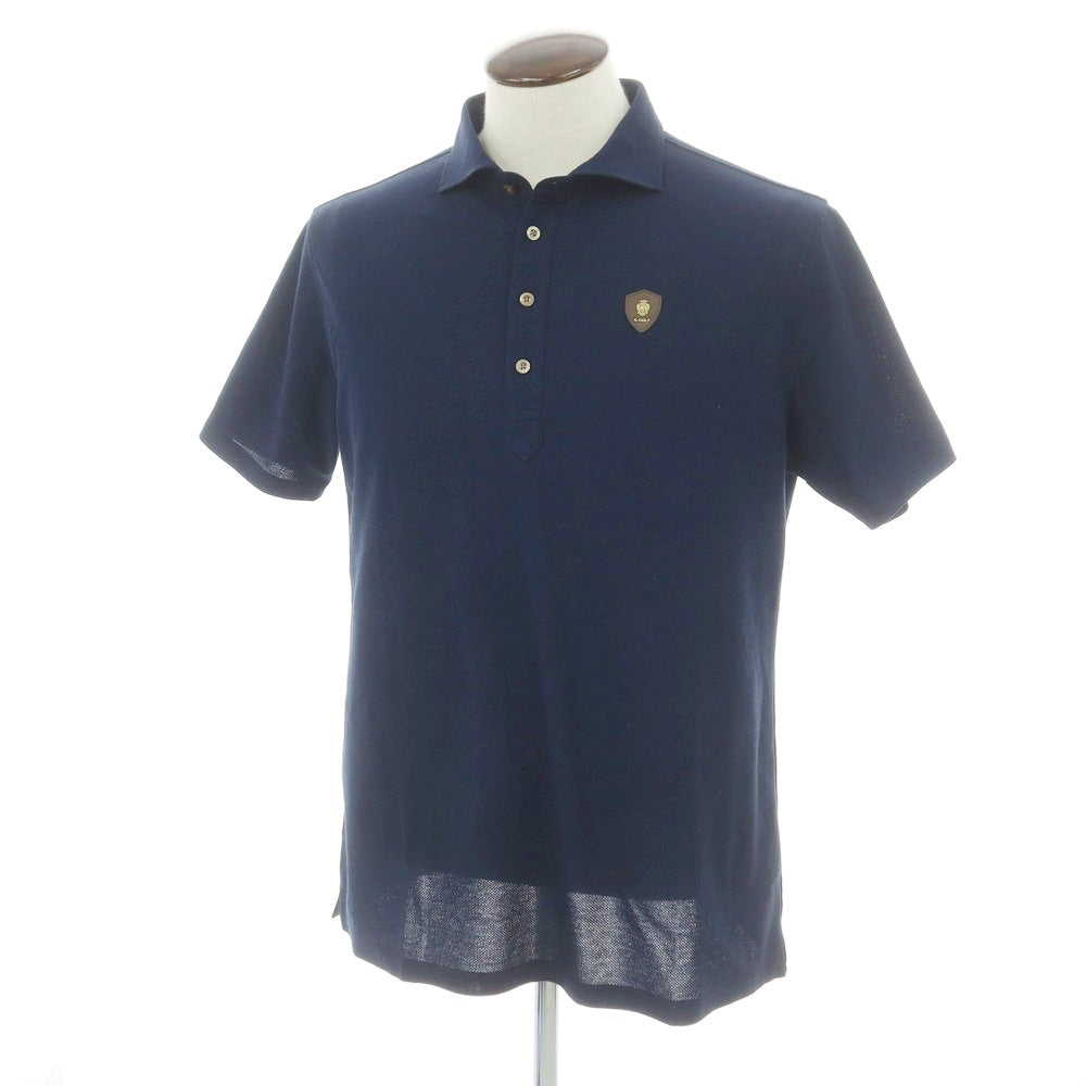 【中古】フェリージ Felisi コットンポリエステル 半袖ポロシャツ ネイビー【 XL 】【 状態ランクA 】【 メンズ 】