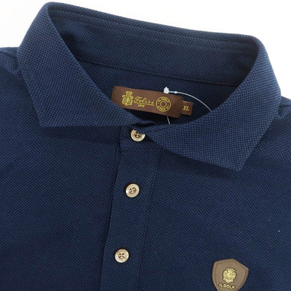 【中古】フェリージ Felisi コットンポリエステル 半袖ポロシャツ ネイビー【 XL 】【 状態ランクA 】【 メンズ 】