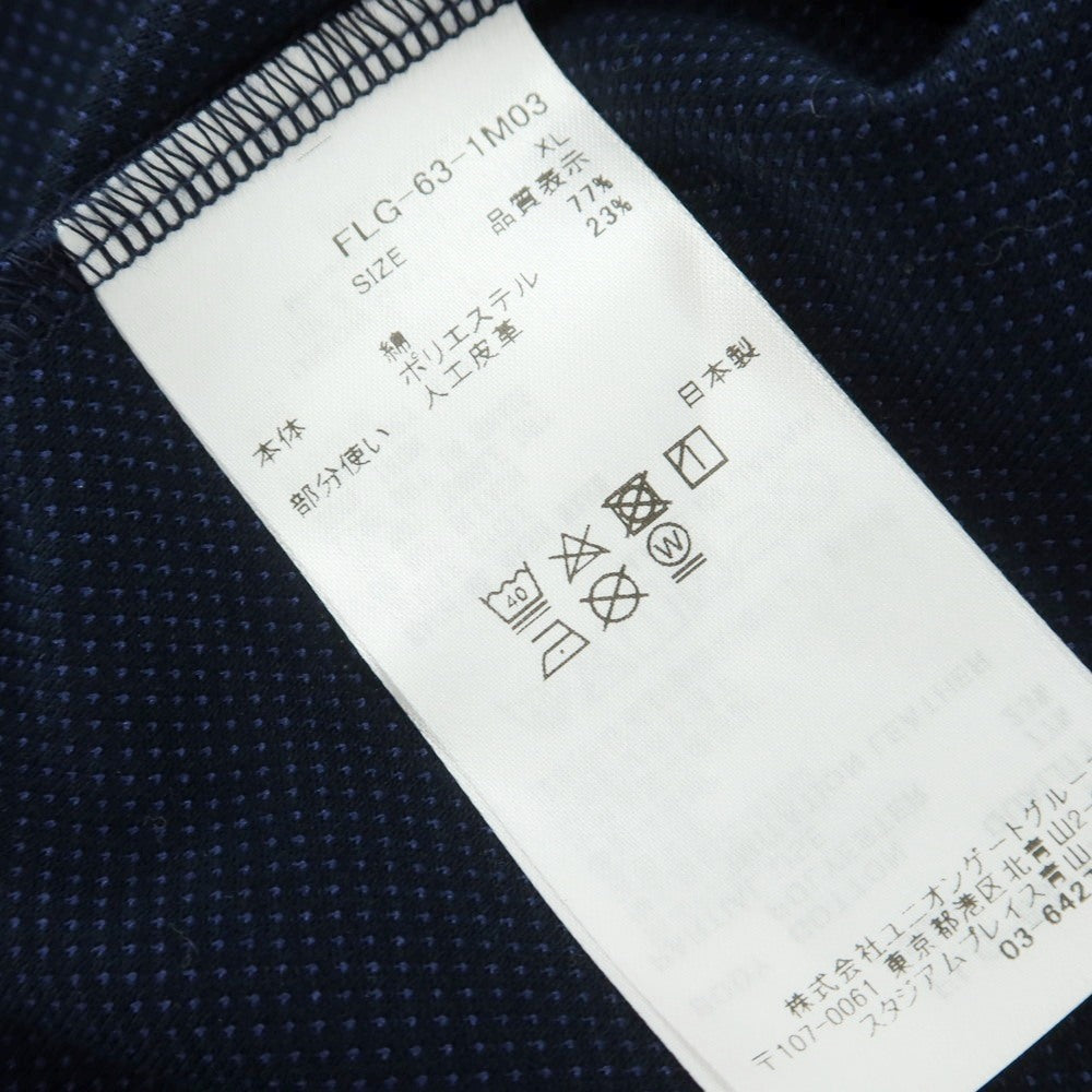 【中古】フェリージ Felisi コットンポリエステル 半袖ポロシャツ ネイビー【 XL 】【 状態ランクA 】【 メンズ 】