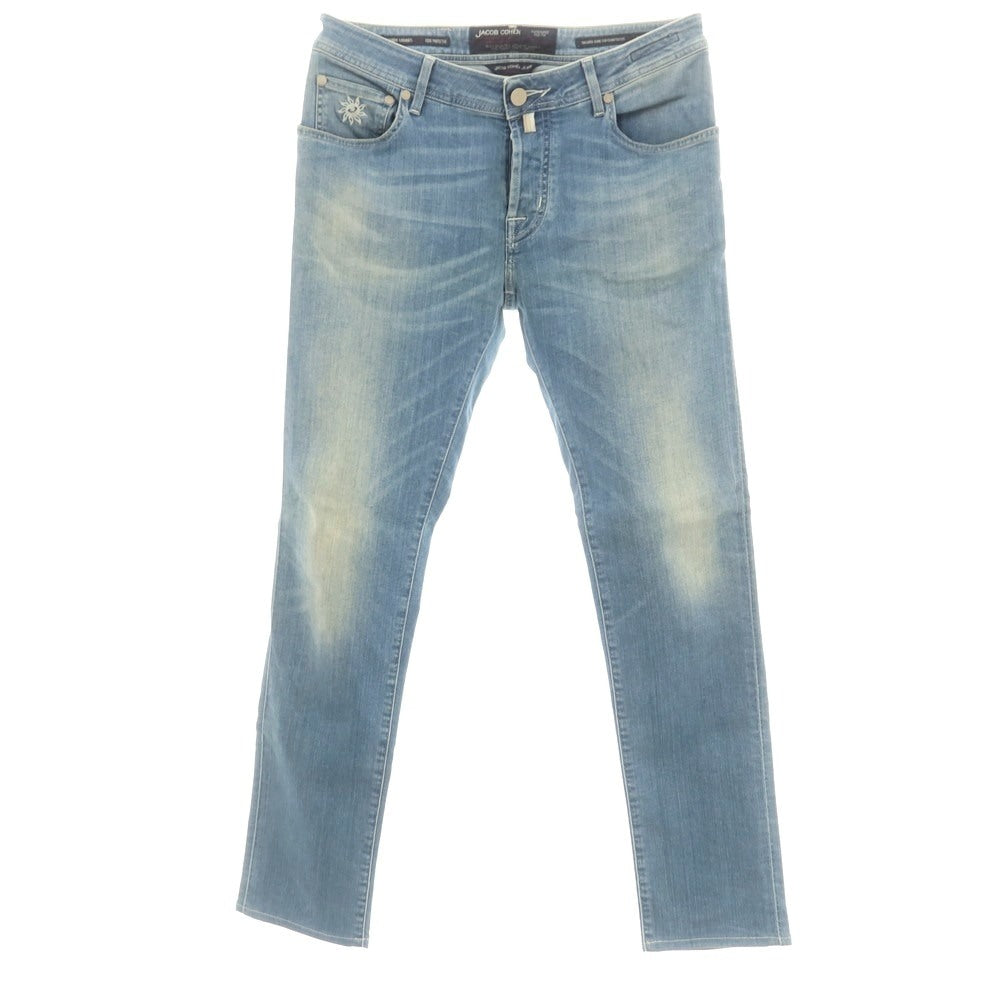 【中古】ヤコブコーエン JACOB COHEN J622 ストレッチ コットンポリエステル ジーンズ デニムパンツ ライトブルー【 33 】【 状態ランクB 】【 メンズ 】