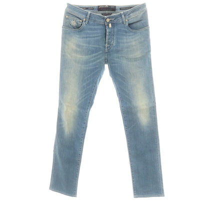 【中古】ヤコブコーエン JACOB COHEN J622 ストレッチ コットンポリエステル ジーンズ デニムパンツ ライトブルー【 33 】【 状態ランクB 】【 メンズ 】