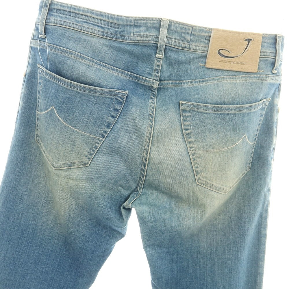 【中古】ヤコブコーエン JACOB COHEN J622 ストレッチ コットンポリエステル ジーンズ デニムパンツ ライトブルー【 33 】【 状態ランクB 】【 メンズ 】