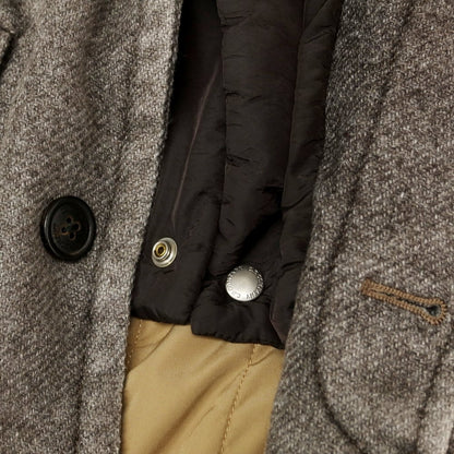 【中古】シーピーカンパニー C.P.Company ウールポリエステル 中綿 チェスターフィールドコート グレイッシュブラウン【 46 】【 状態ランクC 】【 メンズ 】