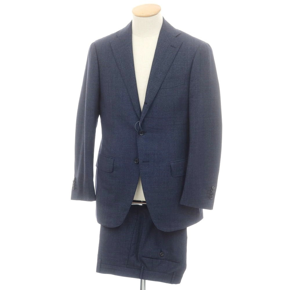 【中古】リングヂャケット RING JACKET ウール 3つボタンスーツ ネイビー系【 44 】【 状態ランクC 】【 メンズ 】