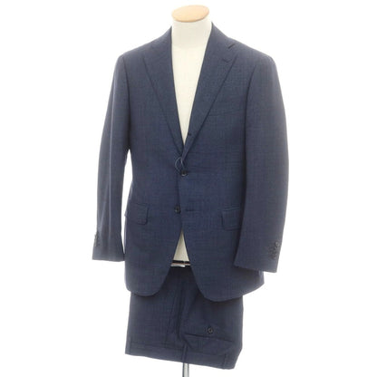 【中古】リングヂャケット RING JACKET ウール 3つボタンスーツ ネイビー系【 44 】【 状態ランクC 】【 メンズ 】