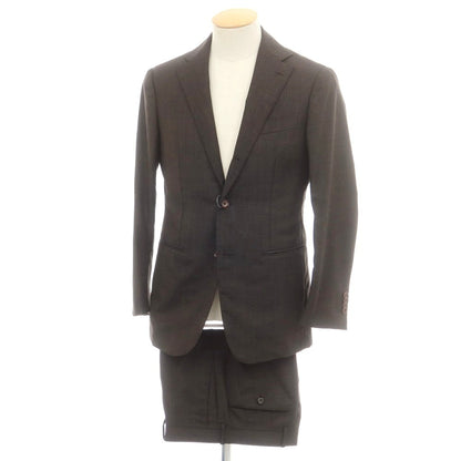 【中古】リングヂャケット RING JACKET ウール 3つボタンスーツ ダークブラウン【 44 】【 状態ランクB 】【 メンズ 】
