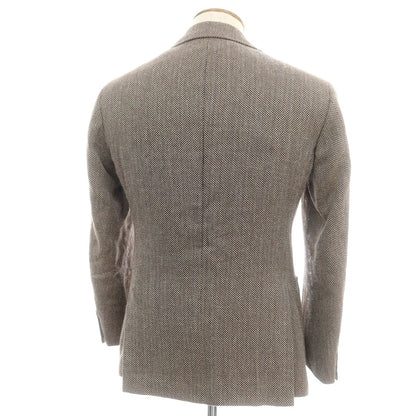 【中古】リングヂャケット RING JACKET ウールシルクリネン テーラードジャケット ブラウン系【 46 】【 状態ランクC 】【 メンズ 】