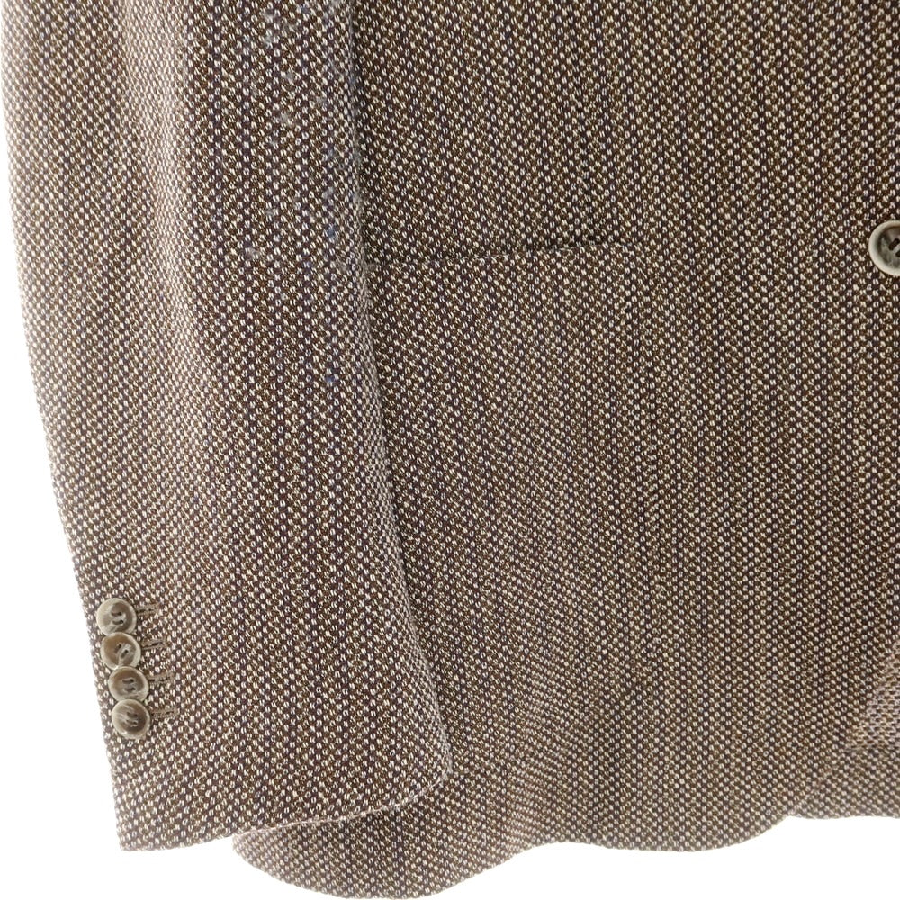 【中古】リングヂャケット RING JACKET ウールシルクリネン テーラードジャケット ブラウン系【 46 】【 状態ランクC 】【 メンズ 】