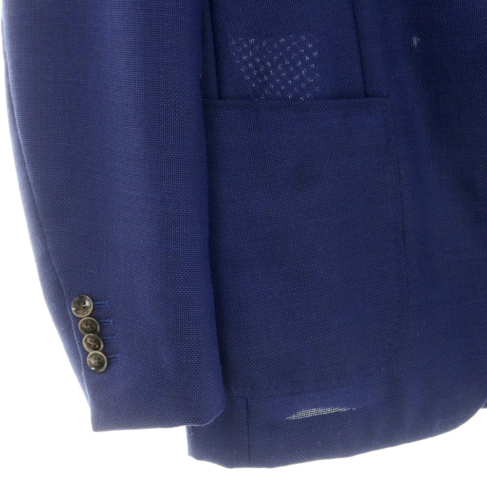 【中古】リングヂャケット RING JACKET ウールモヘヤ テーラードジャケット ネイビーブルー【 46 】【 状態ランクC 】【 メンズ 】
