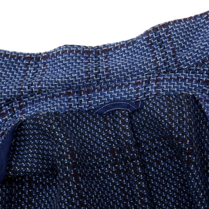 【中古】エルビーエム1911 L.B.M.1911 コットンウールシルク チェック 2B カジュアルジャケット ブルーxパープル【 46 】【 状態ランクB 】【 メンズ 】