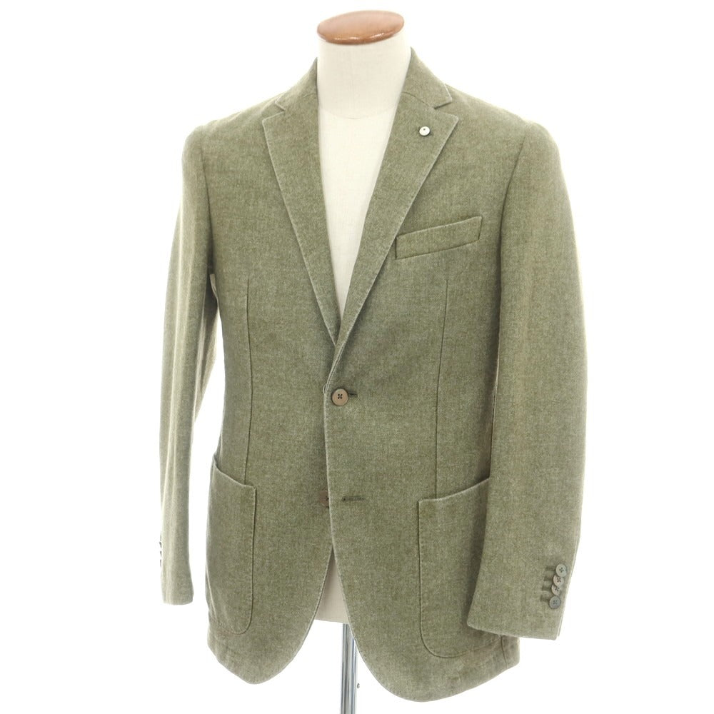 【中古】エルビーエム1911 L.B.M.1911 ウールポリエステル 2B カジュアルジャケット グラスグリーン【 46 】【 状態ランクB 】【 メンズ 】