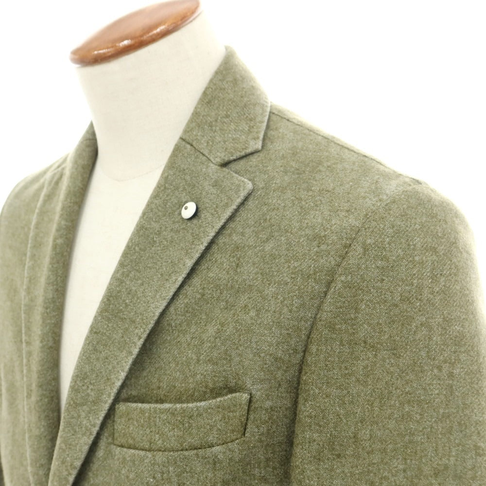 【中古】エルビーエム1911 L.B.M.1911 ウールポリエステル 2B カジュアルジャケット グラスグリーン【 46 】【 状態ランクB 】【 メンズ 】