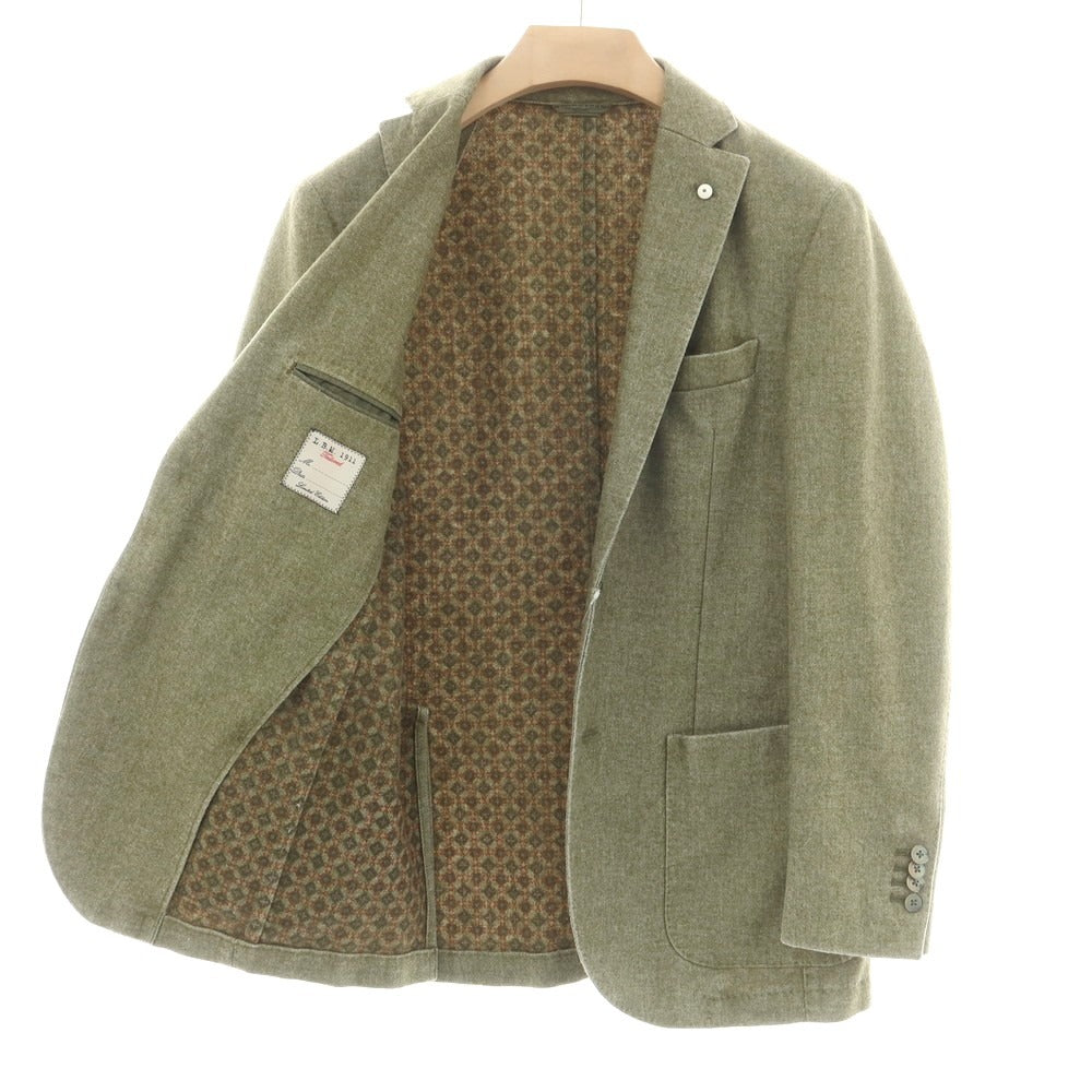 【中古】エルビーエム1911 L.B.M.1911 ウールポリエステル 2B カジュアルジャケット グラスグリーン【 46 】【 状態ランクB 】【 メンズ 】