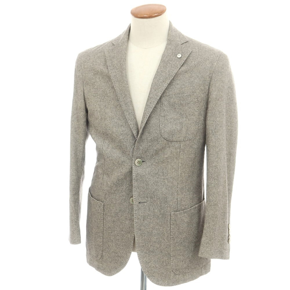 【中古】エルビーエム1911 L.B.M.1911 ウールシルクリネンカシミヤ 2B カジュアルジャケット グレー【 表記不明（M位） 】【 状態ランクC 】【 メンズ 】