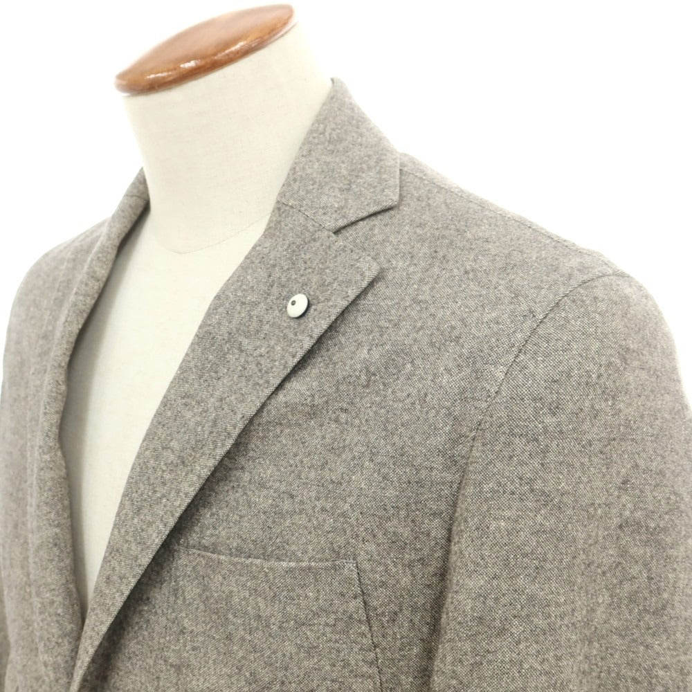 【中古】エルビーエム1911 L.B.M.1911 ウールシルクリネンカシミヤ 2B カジュアルジャケット グレー【 表記不明（M位） 】【 状態ランクC 】【 メンズ 】
