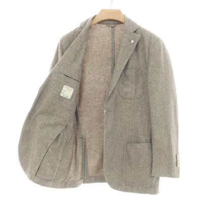 【中古】エルビーエム1911 L.B.M.1911 ウールシルクリネンカシミヤ 2B カジュアルジャケット グレー【 表記不明（M位） 】【 状態ランクC 】【 メンズ 】