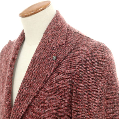 【中古】エルビーエム1911 L.B.M.1911 ウールアクリル 2B カジュアルジャケット レッドxブラック【 46 】【 状態ランクB 】【 メンズ 】