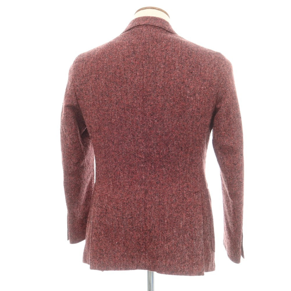 【中古】エルビーエム1911 L.B.M.1911 ウールアクリル 2B カジュアルジャケット レッドxブラック【 46 】【 状態ランクB 】【 メンズ 】