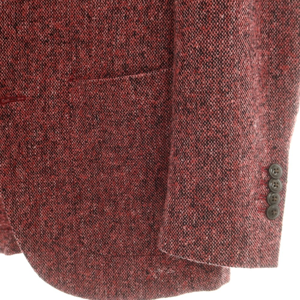 【中古】エルビーエム1911 L.B.M.1911 ウールアクリル 2B カジュアルジャケット レッドxブラック【 46 】【 状態ランクB 】【 メンズ 】