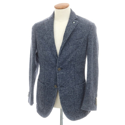 【中古】エルビーエム1911 L.B.M.1911 ウールポリエステル 2B カジュアルジャケット ネイビーxグレー【 46 】【 状態ランクB 】【 メンズ 】