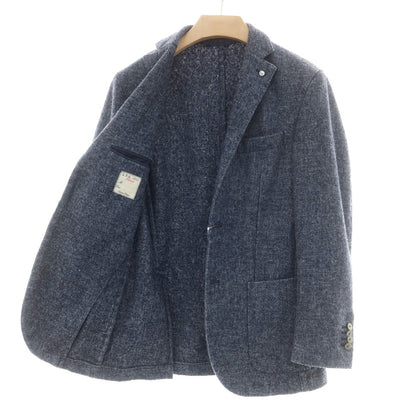 【中古】エルビーエム1911 L.B.M.1911 ウールポリエステル 2B カジュアルジャケット ネイビーxグレー【 46 】【 状態ランクB 】【 メンズ 】
