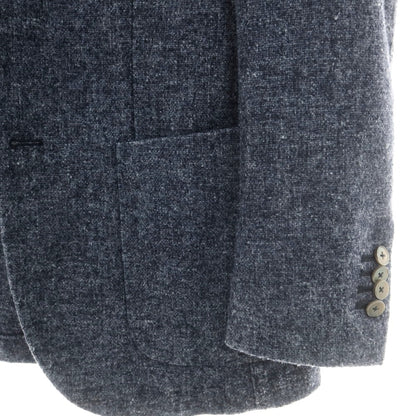 【中古】エルビーエム1911 L.B.M.1911 ウールポリエステル 2B カジュアルジャケット ネイビーxグレー【 46 】【 状態ランクB 】【 メンズ 】