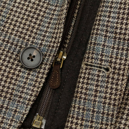 【中古】エルビーエム1911 L.B.M.1911 ウール チェック 2B カジュアルジャケット ブラウンxベージュ【 46 】【 状態ランクC 】【 メンズ 】