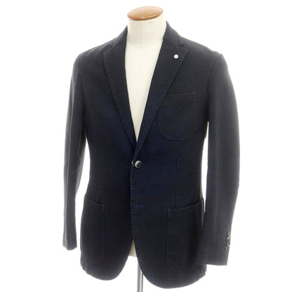 【中古】エルビーエム1911 L.B.M.1911 コットンレーヨンポリエステル カジュアルジャケット ブラック×ネイビー【 46 】【 状態ランクC 】【 メンズ 】