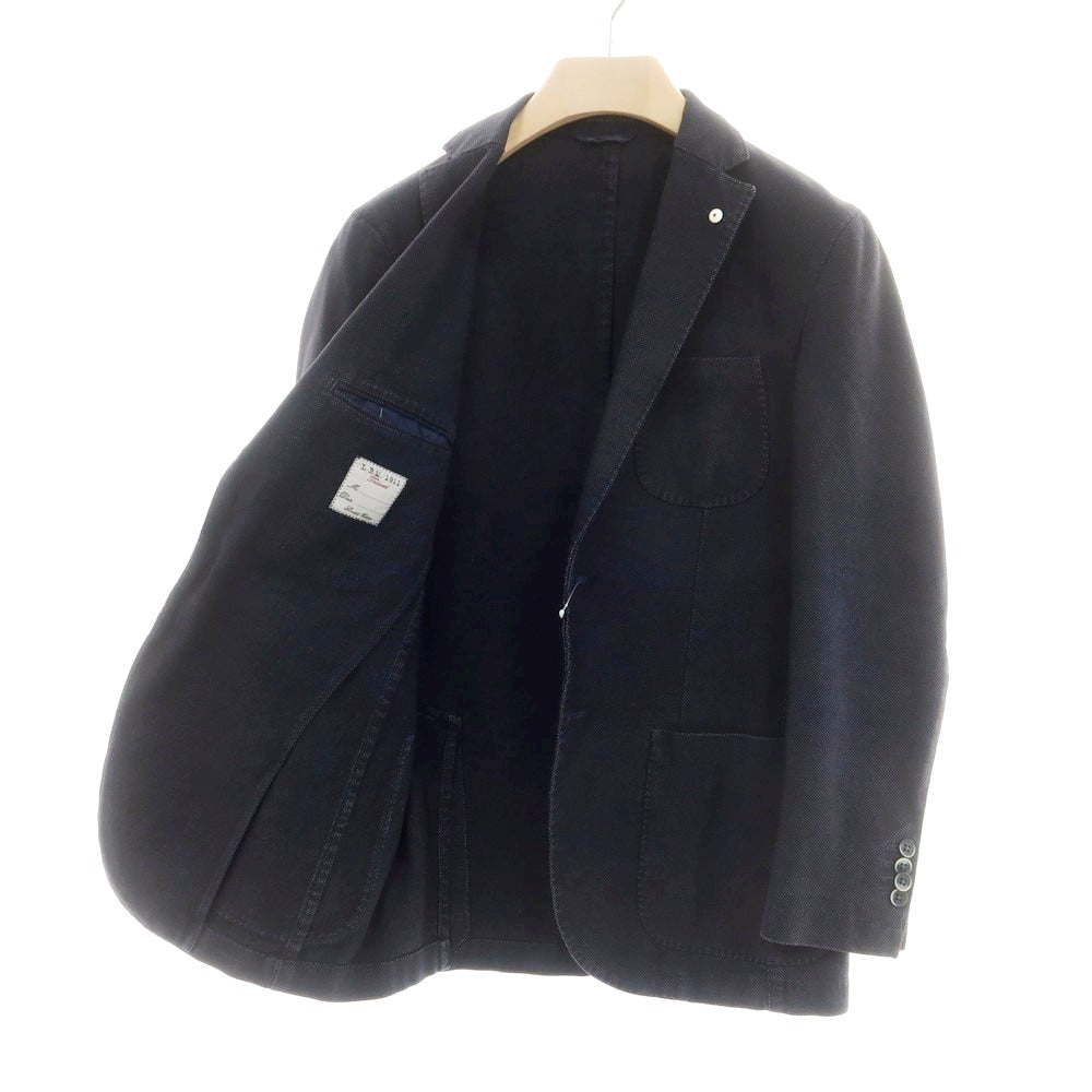 【中古】エルビーエム1911 L.B.M.1911 コットンレーヨンポリエステル カジュアルジャケット ブラック×ネイビー【 46 】【 状態ランクC 】【 メンズ 】