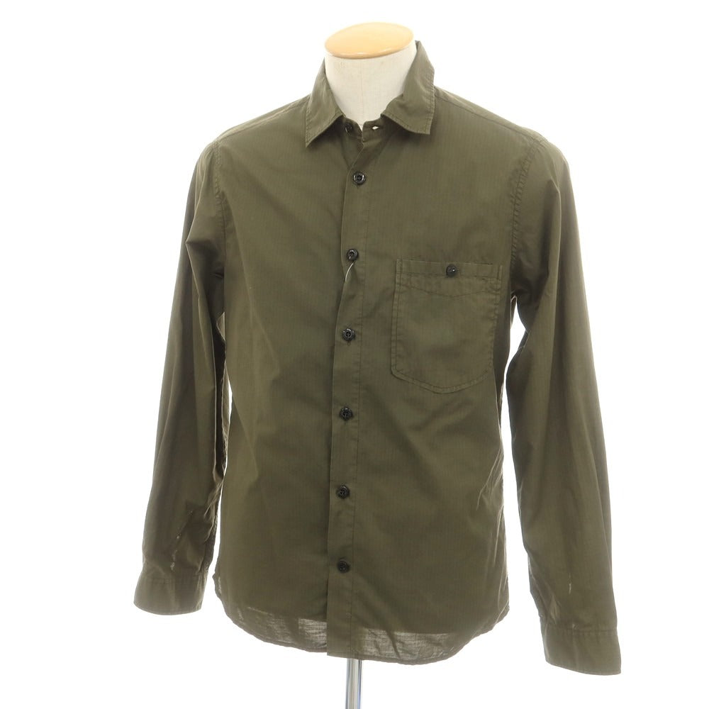 【中古】ストーンアイランド STONE ISLAND コットン カジュアルシャツ オリーブ【 S 】【 状態ランクC 】【 メンズ 】