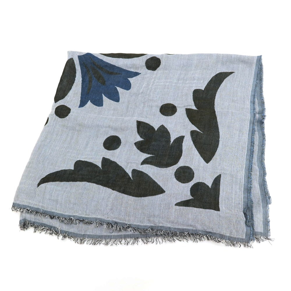 【中古】エルビーエム1911 L.B.M.1911 レーヨン ストール ライトグレーxブラック【 状態ランクC 】【 メンズ 】