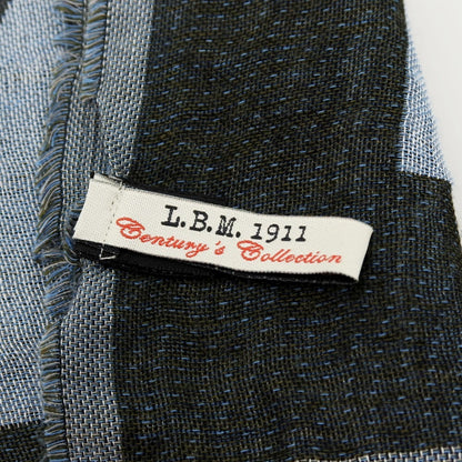 【中古】エルビーエム1911 L.B.M.1911 レーヨン ストール ライトグレーxブラック【 状態ランクC 】【 メンズ 】