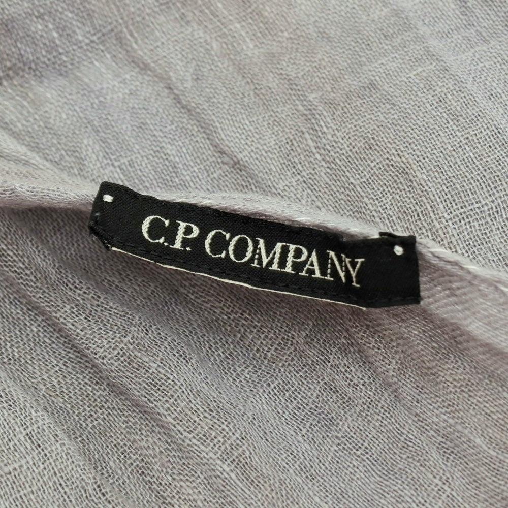 【中古】シーピーカンパニー C.P.Company リネン系 ストライプ ストール ライトグレー【 状態ランクC 】【 メンズ 】