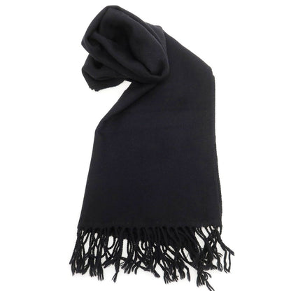 【中古】プリア PRIA ウールシルク ストール ブラック【 状態ランクC 】【 メンズ 】