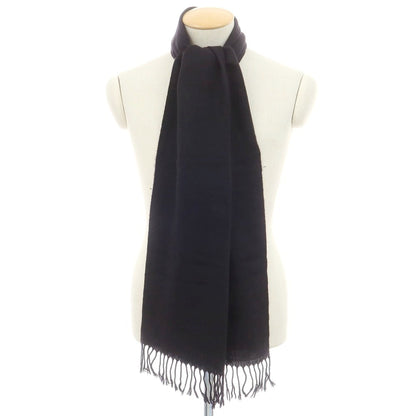 【中古】プリア PRIA ウールシルク ストール ブラック【 状態ランクC 】【 メンズ 】