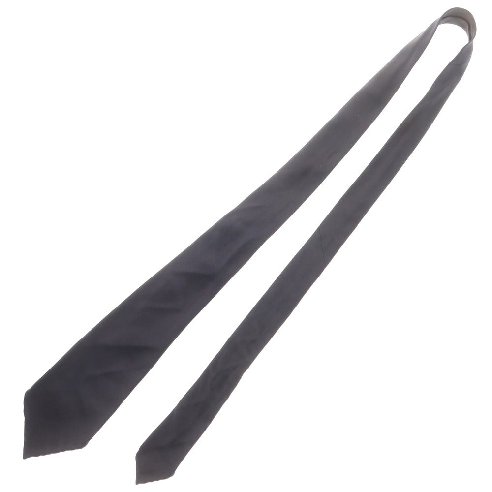 【中古】タイユアタイ TIE YOUR TIE セッテピエゲ シルクコットン 無地ネクタイ ネイビー【 状態ランクC 】【 メンズ 】