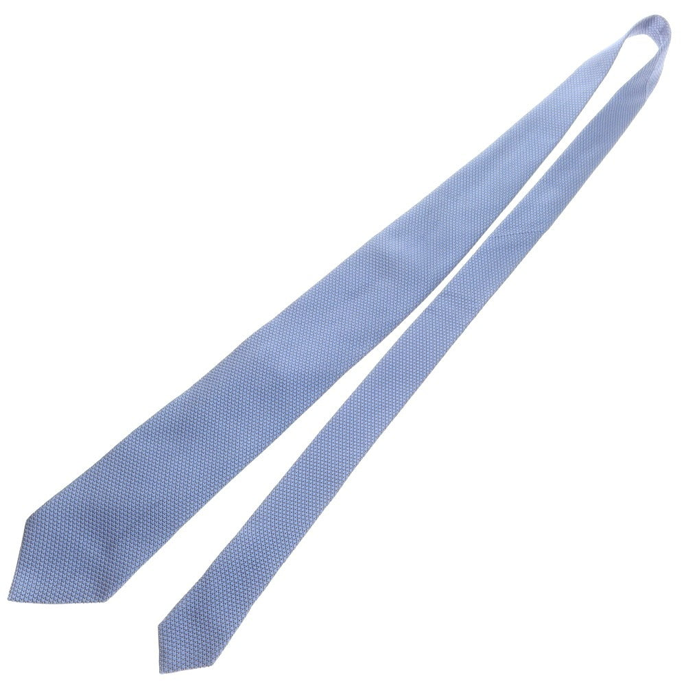 【中古】エルメネジルドゼニア Ermenegildo Zegna シルク ネクタイ ライトブルー【 状態ランクB 】【 メンズ 】