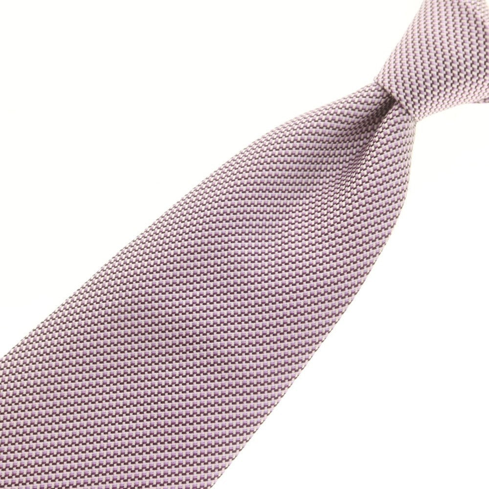 【中古】エルメネジルドゼニア Ermenegildo Zegna シルク ネクタイ パープル【 状態ランクB 】【 メンズ 】 [CPD]