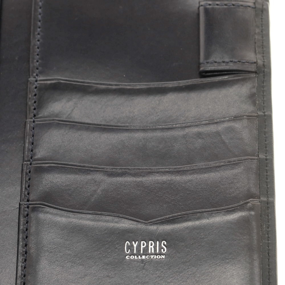 【中古】キプリス CYPRIS レザー 手帳カバー ブラックxネイビー【 状態ランクA 】【 メンズ 】
