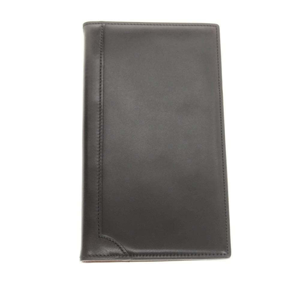 【中古】ブレイリオ Brelio コードバン 手帳カバー ブラックxベージュ【 状態ランクB 】【 メンズ 】