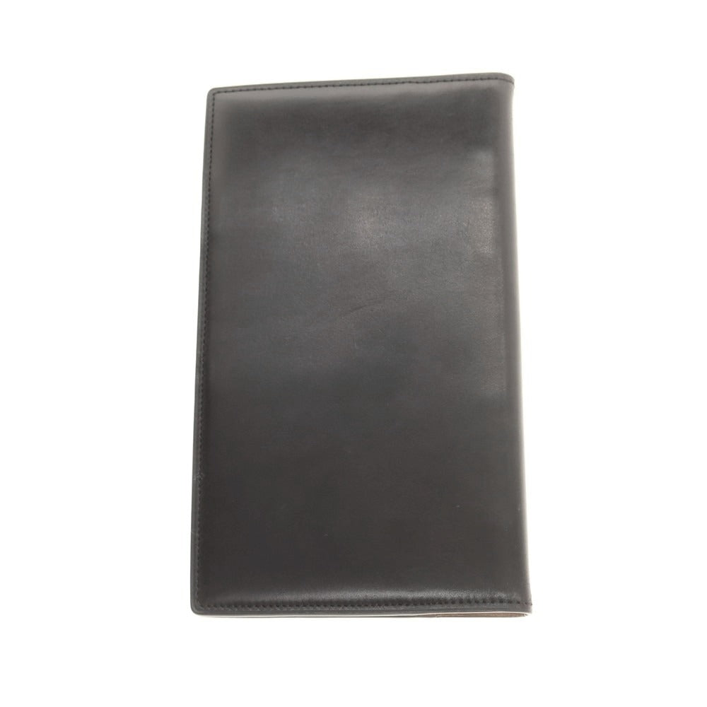 【中古】ブレイリオ Brelio コードバン 手帳カバー ブラックxベージュ【 状態ランクB 】【 メンズ 】