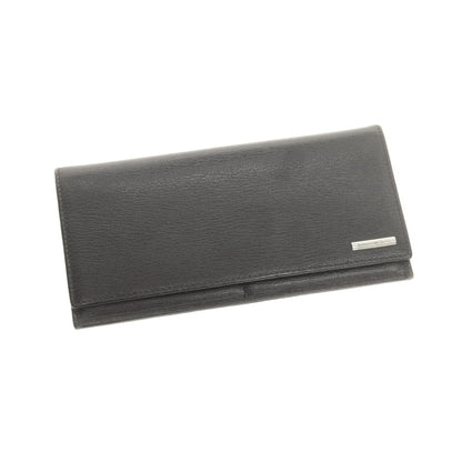【中古】エルメネジルドゼニア Ermenegildo Zegna レザー 長財布 ブラック【 状態ランクC 】【 メンズ 】