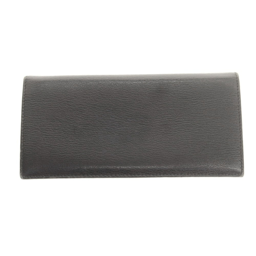 【中古】エルメネジルドゼニア Ermenegildo Zegna レザー 長財布 ブラック【 状態ランクC 】【 メンズ 】
