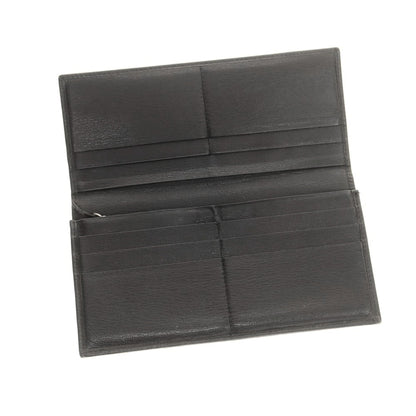 【中古】エルメネジルドゼニア Ermenegildo Zegna レザー 長財布 ブラック【 状態ランクC 】【 メンズ 】