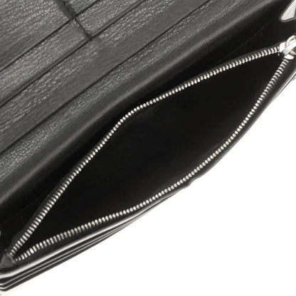 【中古】エルメネジルドゼニア Ermenegildo Zegna レザー 長財布 ブラック【 状態ランクC 】【 メンズ 】
