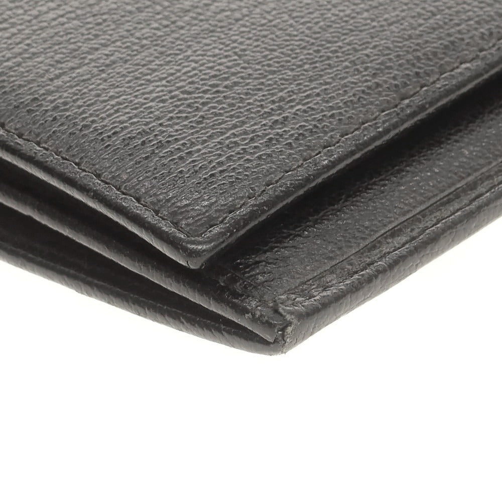 【中古】エルメネジルドゼニア Ermenegildo Zegna レザー 長財布 ブラック【 状態ランクC 】【 メンズ 】