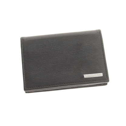【中古】エルメネジルドゼニア Ermenegildo Zegna レザー 名刺入れ ブラック【 状態ランクA 】【 メンズ 】