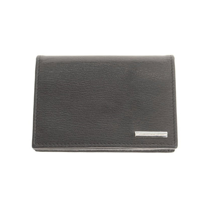 【中古】エルメネジルドゼニア Ermenegildo Zegna レザー 名刺入れ ブラック【 状態ランクA 】【 メンズ 】